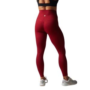 Born Primitive Leggings Lift Yourself Up 7/8 NWT Red Wine XXL Activewear Athlete